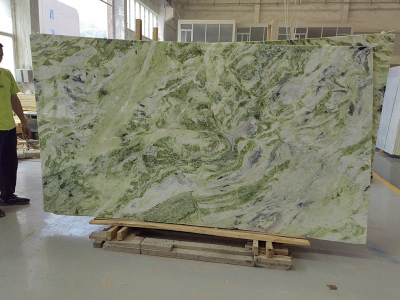 Light Green Onyx slab