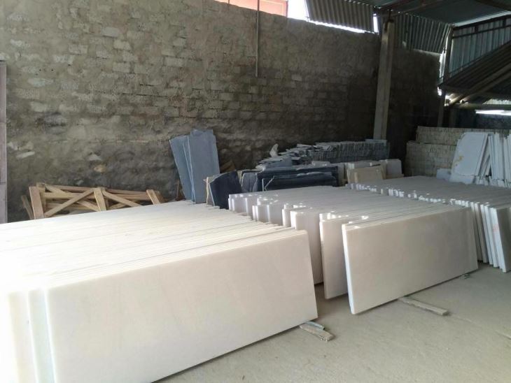 Polished Vietnam Crystal White Marble Tile And Slab