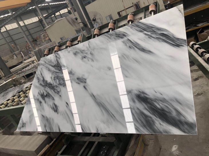 White Marble Ink Painting White Onyx Marble