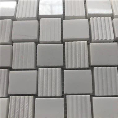 Bianco Dolomite Marble Mosaic Pločica