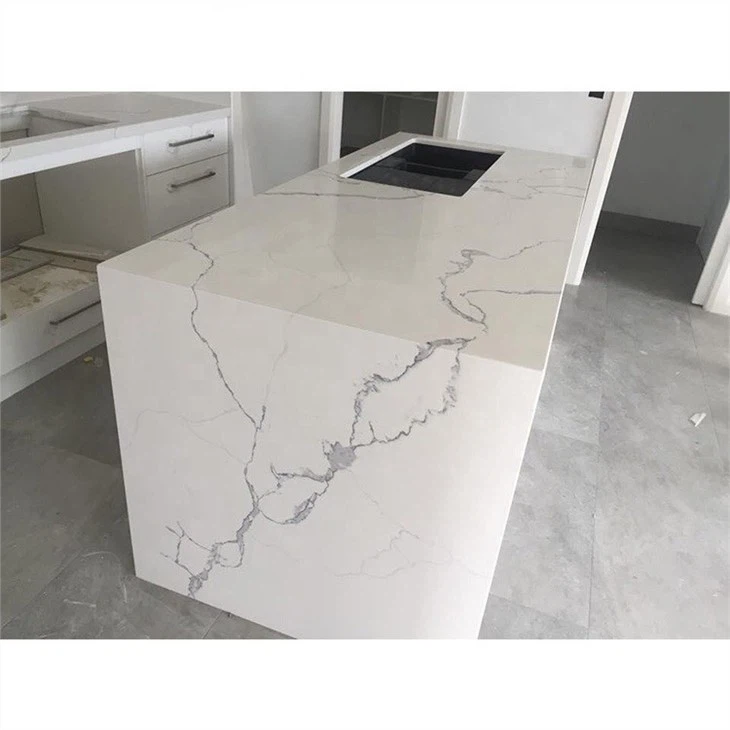 Calacatta Quartz Kitchen Countertop